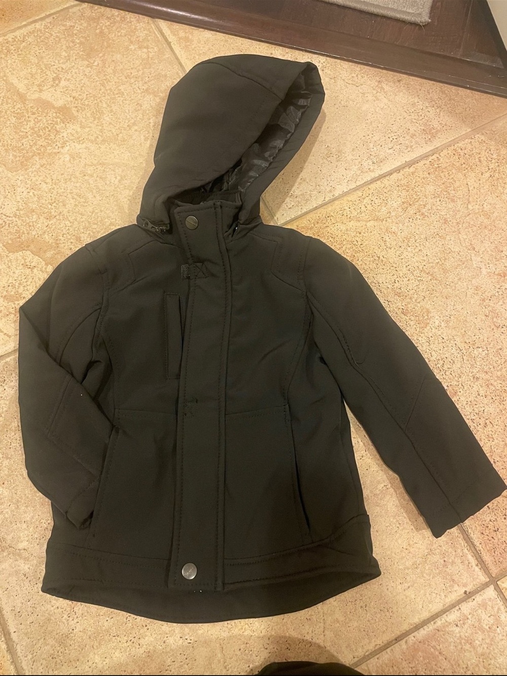 Urban Republic Black Hooded Jacket for Kids 3t